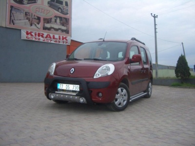 BullBar fata Renault Kangoo 08-Prezent ┬á- ARP LENA, Negru-Chrome proiectoare ceata - imagine 6