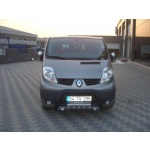 BullBar fata Renault Trafic LWB 04-Prezent ┬á- ARP LENA, Negru-Chrome proiectoare ceata