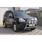 Bullbar fata Nissan X-TRAIL [08-13] - ARP KUNGSBACKA, Chrome, cu suporti pentru LEDbar-uri sau Proiectoare - imagine 5