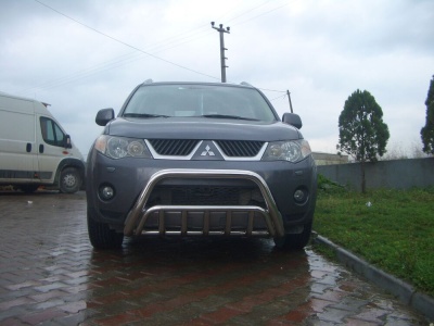 BullBar fata Mitsubishi Outlander 07-09 - ARP INVITE, Chrome - imagine 3