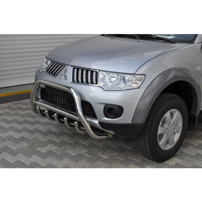Bullbar fata Mitsubishi L200 TRITON [10-14] - ARP INFORM, Chrome - imagine 2