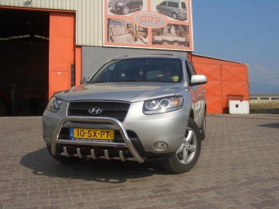 Bullbar fata Hyundai SANTA FE [07-12] - ARP INFORM, Chrome - imagine 2