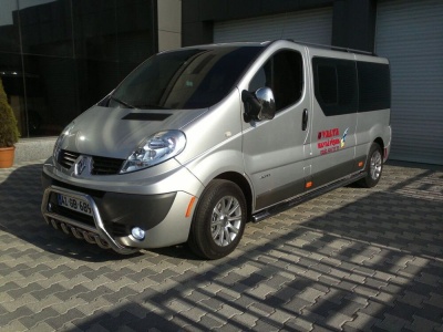 BullBar fata Renault Trafic LWB 04-Prezent - ARP INFORM, Chrome - imagine 2