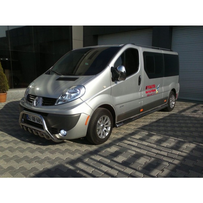 BullBar fata Renault Trafic LWB 04-Prezent - ARP INFORM, Chrome - imagine 2