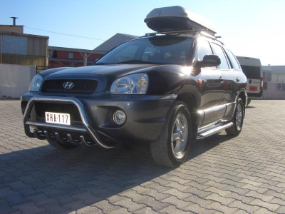 Bullbar fata Hyundai SANTA FE [02-06] - ARP INFORM, Chrome - imagine 4