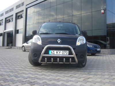 BullBar fata Renault Kangoo 08-Prezent - ARP INFORM, Chrome - imagine 2