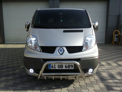 BullBar fata Renault Trafic LWB 04-Prezent - ARP INFORM, Chrome - imagine 3
