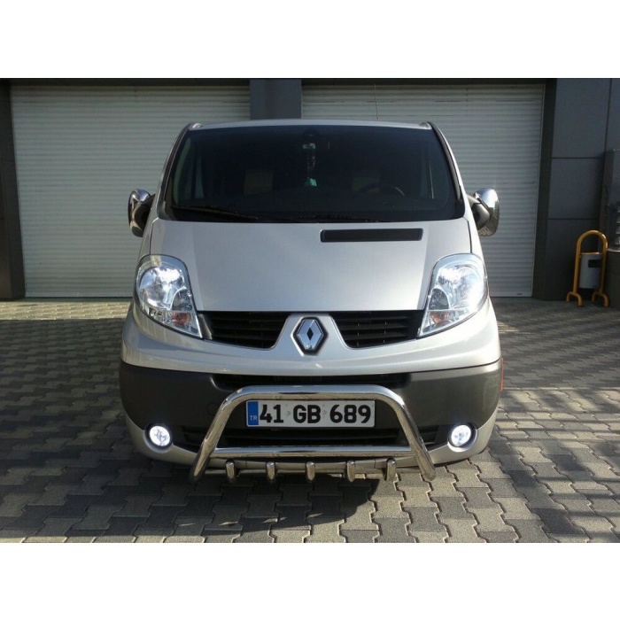 BullBar fata Renault Trafic LWB 04-Prezent - ARP INFORM, Chrome - imagine 3