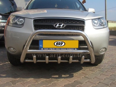 Bullbar fata Hyundai SANTA FE [07-12] - ARP INFORM, Chrome - imagine 3