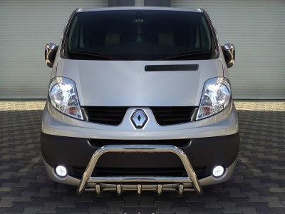 BullBar fata Renault Trafic LWB 04-Prezent - ARP INFORM, Chrome - imagine 5