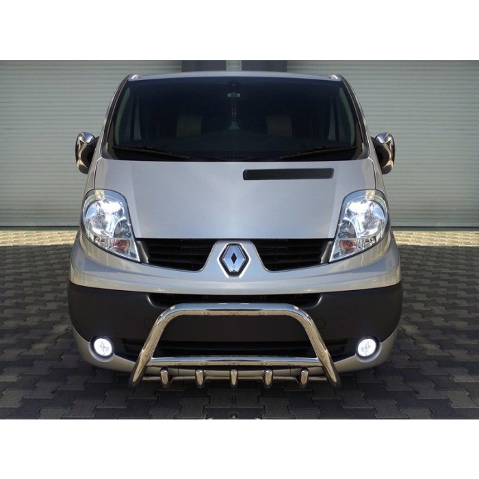 BullBar fata Renault Trafic LWB 04-Prezent - ARP INFORM, Chrome - imagine 5