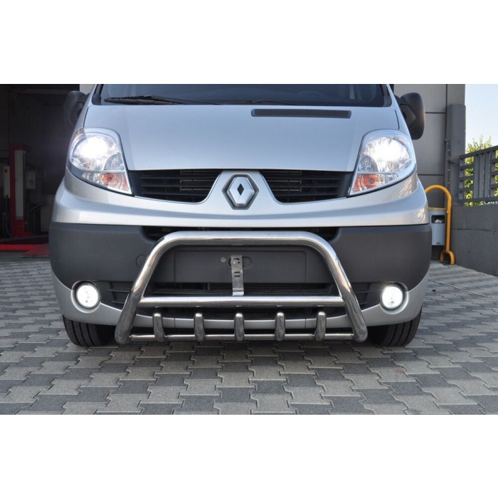 BullBar fata Renault Trafic LWB 04-Prezent - ARP INFORM, Chrome - imagine 4