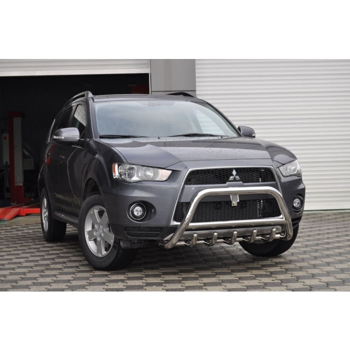 Bullbar fata Mitsubishi QUTLANDER [10-12] - ARP INFORM, Chrome - imagine 2