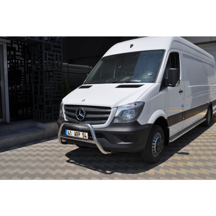 BullBar fata Mercedes Sprinter LWB 14-Prezent - ARP COLT, Chrome - imagine 6