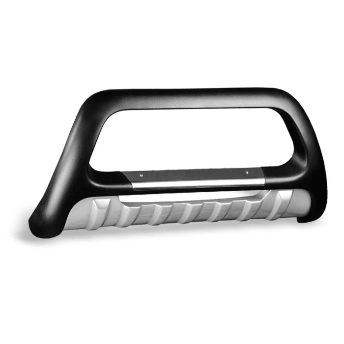 BullBar fata Renault Kangoo 98-07 - ARP INDIA, Negru - Chrome - imagine 4