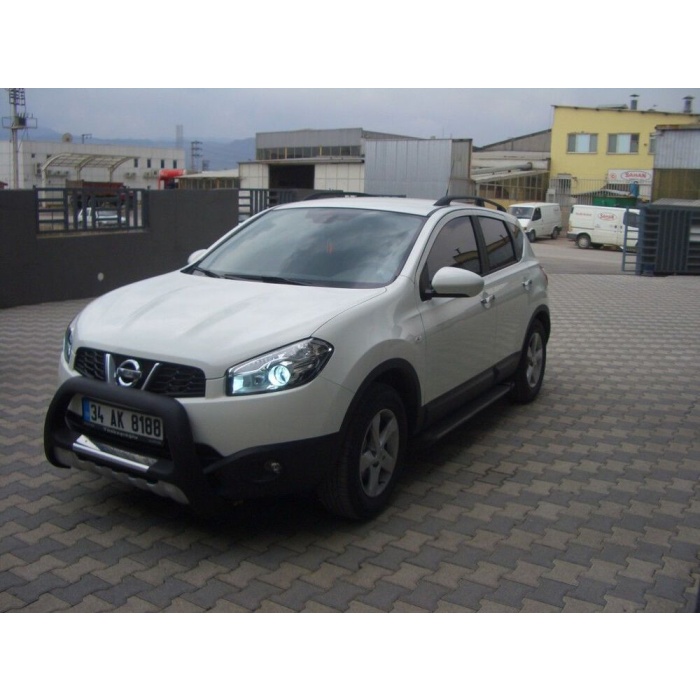 BullBar fata Nissan Qashqai DCI 07-13 - ARP INDIA, Negru - Chrome - imagine 3