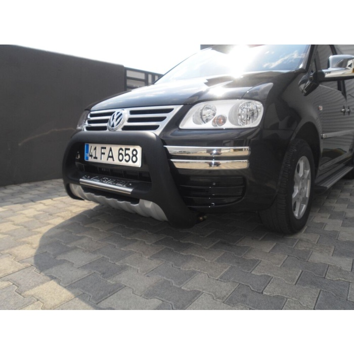 BullBar fata Volkswagen Caddy 04-10-Prezent - ARP INDIA, Negru - Chrome - imagine 3