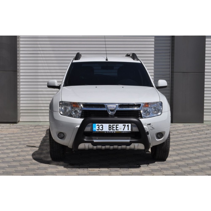 BullBar fata Dacia Duster 10-Prezent - ARP INDIA, Negru - Chrome - imagine 3