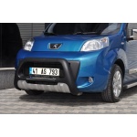 BullBar fata Peugeot Bipper 08-Prezent - ARP INDIA, Negru - Chrome - imagine 3