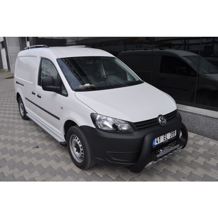 BullBar fata Volkswagen Caddy SWB 11-Prezent - ARP INDIA, Negru - Chrome - imagine 2