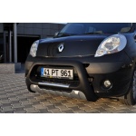 BullBar fata Renault Kangoo 08-Prezent - ARP INDIA, Negru - Chrome - imagine 2