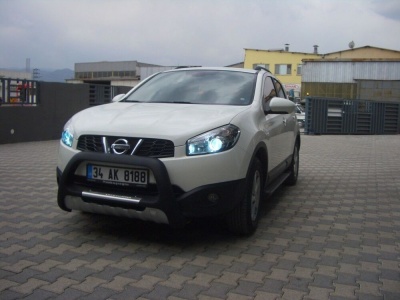 BullBar fata Nissan Qashqai DCI 07-13 - ARP INDIA, Negru - Chrome - imagine 2