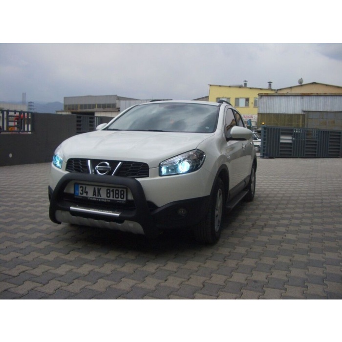BullBar fata Nissan Qashqai DCI 07-13 - ARP INDIA, Negru - Chrome - imagine 2