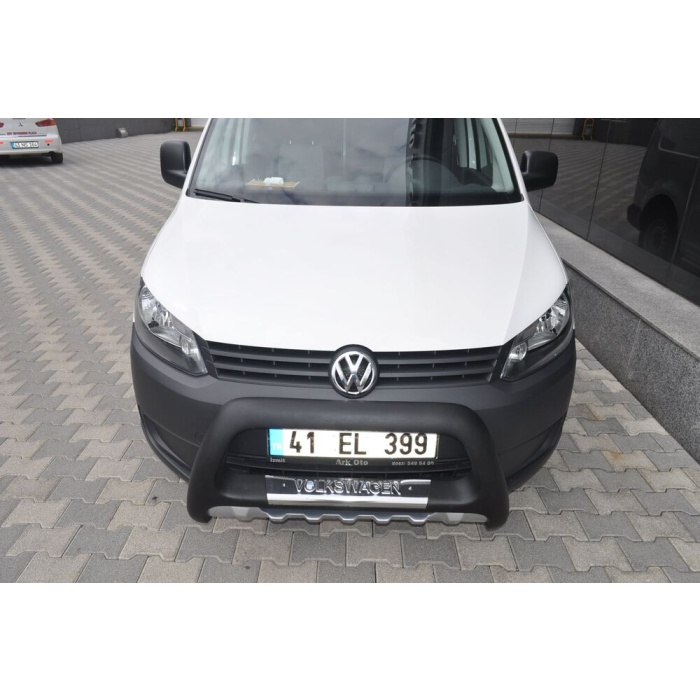 BullBar fata Volkswagen Caddy SWB 11-Prezent - ARP INDIA, Negru - Chrome - imagine 4