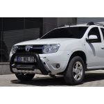 BullBar fata Dacia Duster 10-Prezent - ARP INDIA, Negru - Chrome - imagine 2