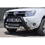 BullBar fata Dacia Duster 10-Prezent - ARP INDIA, Negru - Chrome - imagine 4