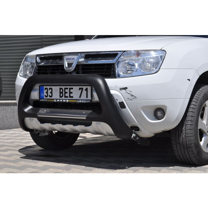 BullBar fata Dacia Duster 10-Prezent - ARP INDIA, Negru - Chrome - imagine 4