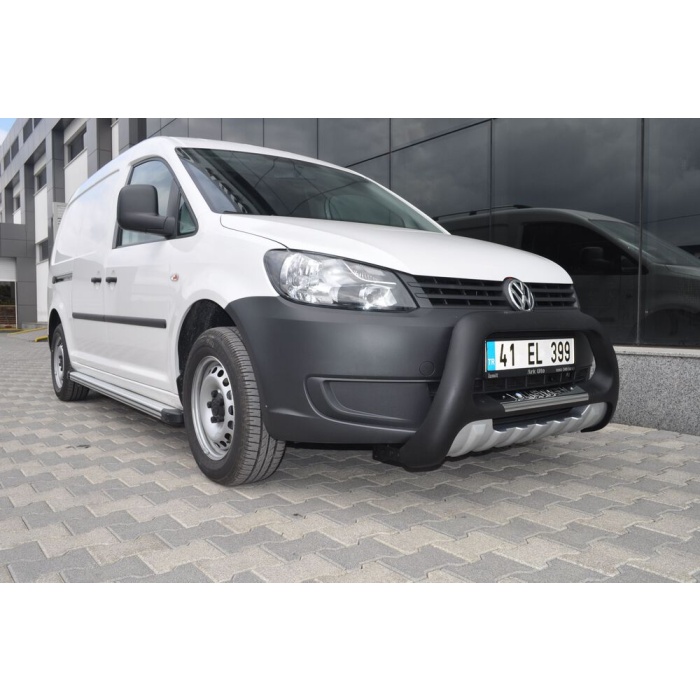 BullBar fata Volkswagen Caddy SWB 11-Prezent - ARP INDIA, Negru - Chrome - imagine 6