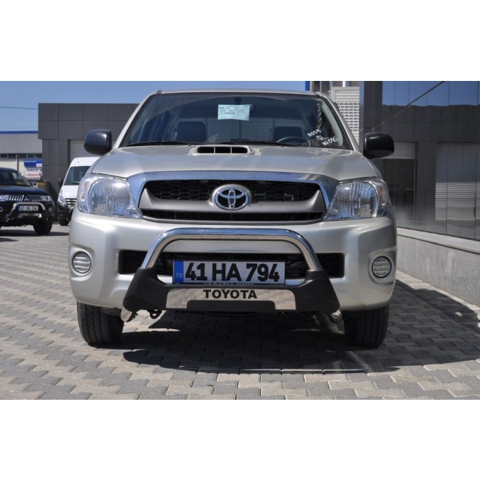 BullBar fata Toyota Hilux Vigo 10-11 - ARP AMAZON, Negru - Chrome - imagine 3