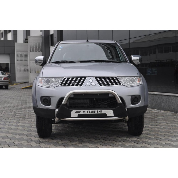 Bullbar fata Mitsubishi L200 TRITON [10-14] - ARP AMAZON, Negru - Chrome - imagine 4
