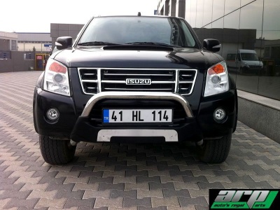 Bullbar fata Isuzu D-MAX [04-11] - ARP AMAZON, Negru - Chrome - imagine 2