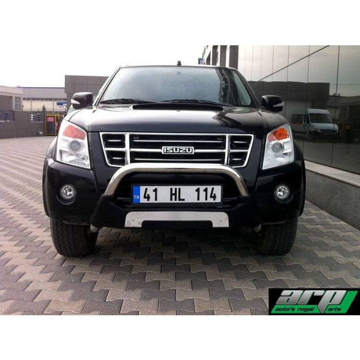 Bullbar fata Isuzu D-MAX [04-11] - ARP AMAZON, Negru - Chrome - imagine 2