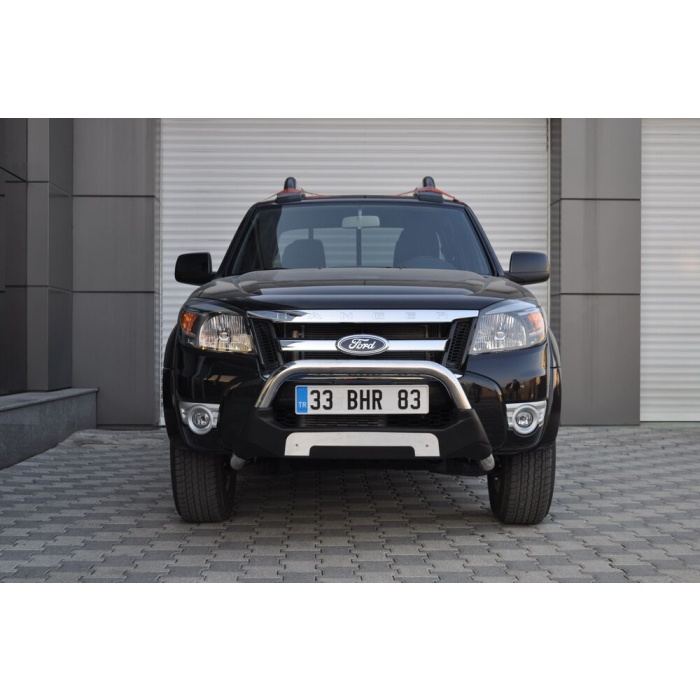 Bullbar fata Ford RANGER [06-11] - ARP AMAZON, Negru - Chrome - imagine 3
