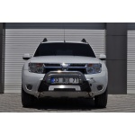 Bullbar fata Dacia DUSTER [10-12] - ARP AMAZON, Negru - Chrome - imagine 4