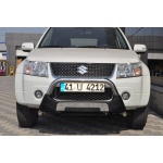BullBar fata Suzuki Grand Vitara 5usi 06-09 - ARP AMAZON, Negru - Chrome