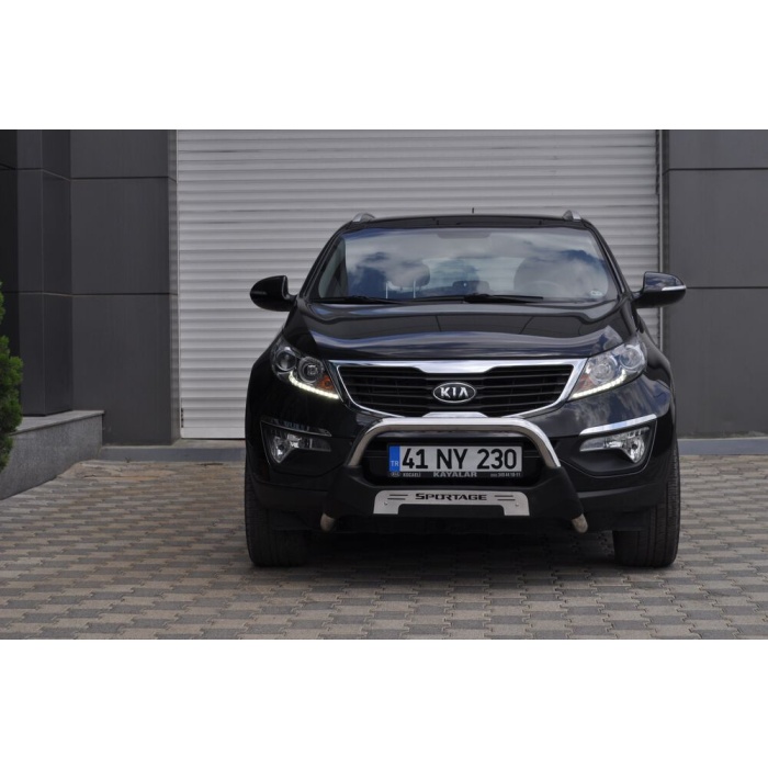 Bullbar fata Kia SPORTAGE [10-15] - ARP AMAZON, Negru - Chrome - imagine 4