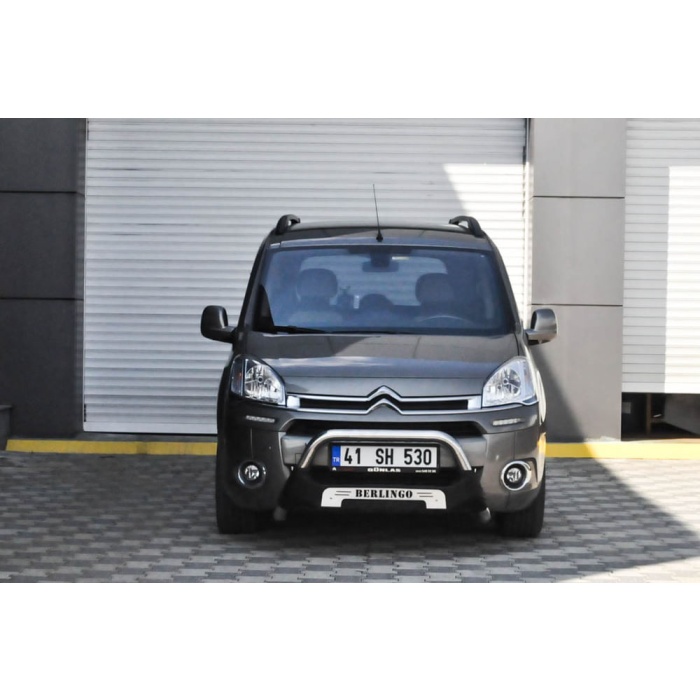 Bullbar fata Citroen BERLINGO [08-Prezent] - ARP AMAZON, Negru - Chrome - imagine 4