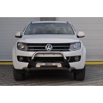 Bullbar fata Volkswagen AMAROK [10 - 15] - ARP AMAZON, Negru - Chrome - imagine 2