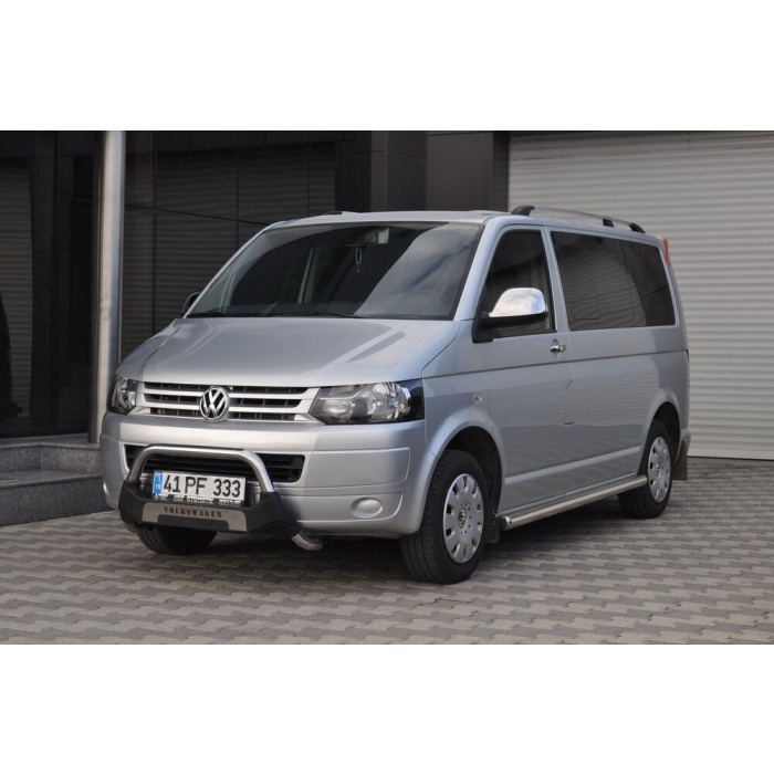 BullBar fata Volkswagen T5 LWB-SWB 04-09 - ARP AMAZON, Negru - Chrome - imagine 4