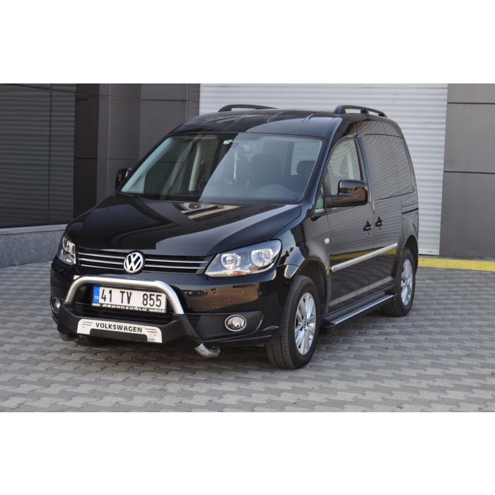 BullBar fata Volkswagen Caddy SWB 11-Prezent - ARP AMAZON, Negru - Chrome - imagine 2