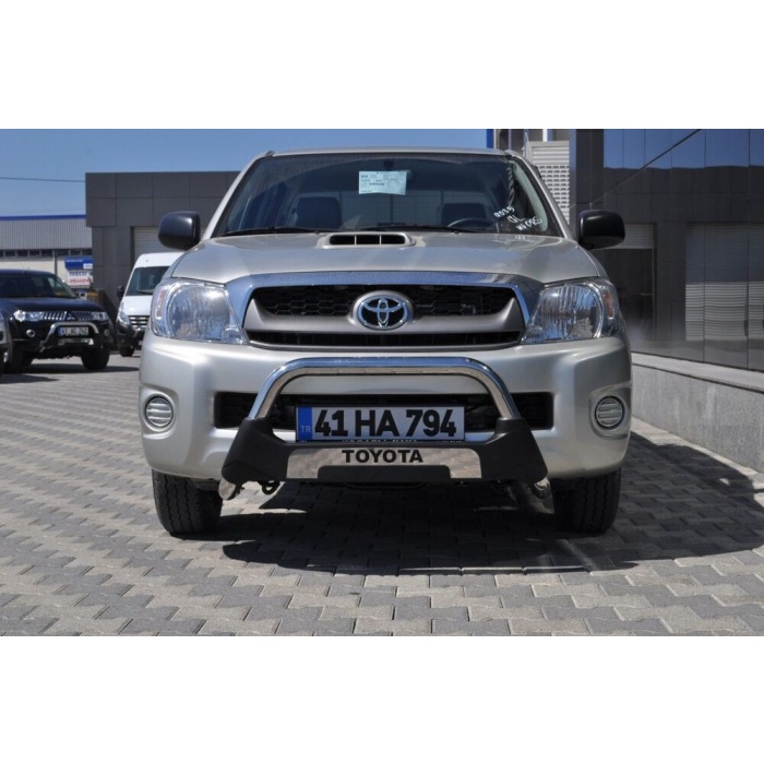 BullBar fata Toyota Hilux Vigo 10-11 - ARP AMAZON, Negru - Chrome - imagine 2