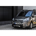 BullBar fata Renault Kangoo 08-Prezent - ARP AMAZON, Negru - Chrome