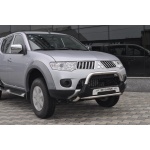 Bullbar fata Mitsubishi L200 TRITON [10-14] - ARP AMAZON, Negru - Chrome - imagine 5