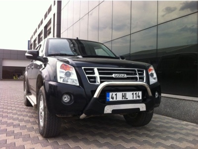 Bullbar fata Isuzu D-MAX [04-11] - ARP AMAZON, Negru - Chrome - imagine 3