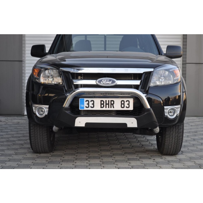 Bullbar fata Ford RANGER [06-11] - ARP AMAZON, Negru - Chrome - imagine 5