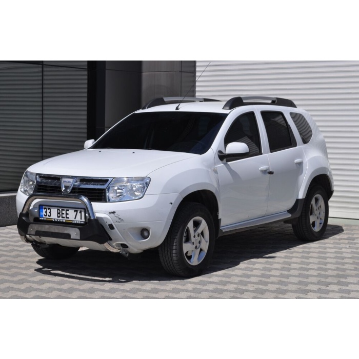 Bullbar fata Dacia DUSTER [10-12] - ARP AMAZON, Negru - Chrome - imagine 2